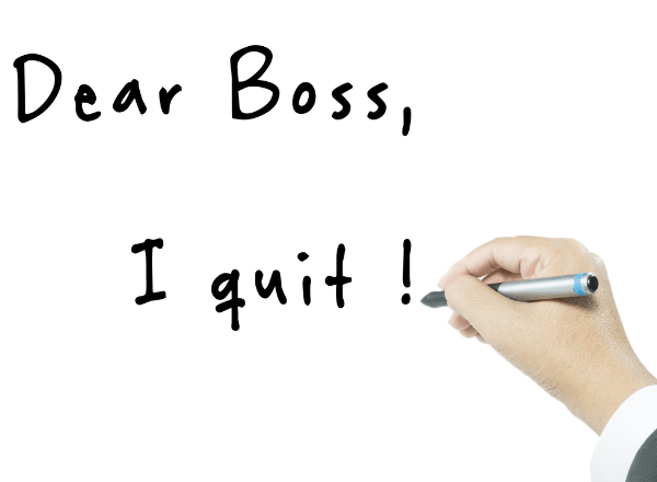 quit your job without giving notice